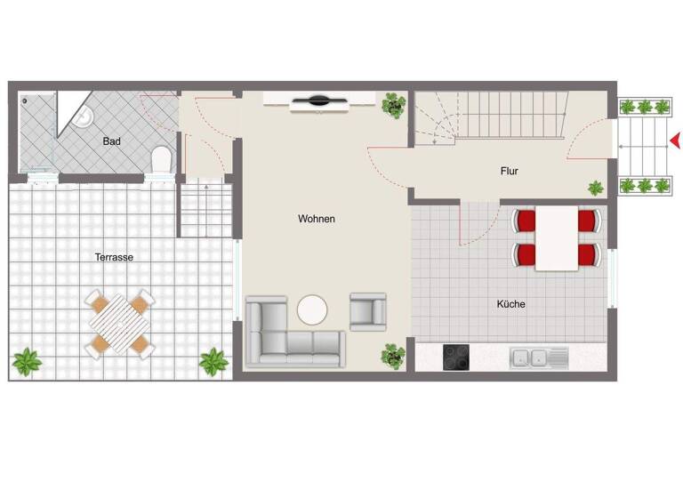 Reihenmittelhaus zum Kauf 390.000 € 4 Zimmer 112,4 m² 277,8 m² Grundstück frei ab 01.03.2026 Weil am Rhein 79576