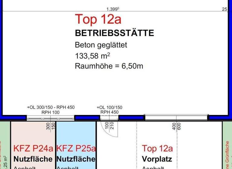 Lagerhalle zur Miete - Erstbezug provisionsfrei 1.693 € 133,6 m² Lagerfläche Asten 4481