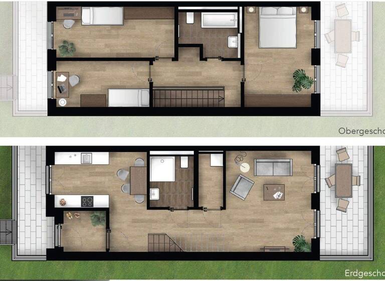 Maisonette zur Miete - Erstbezug 1.288 € 3 Zimmer 83,1 m² EG frei ab 01.05.2026 Kleine Gasse 1-3 Altenhof Schorfheide 16244