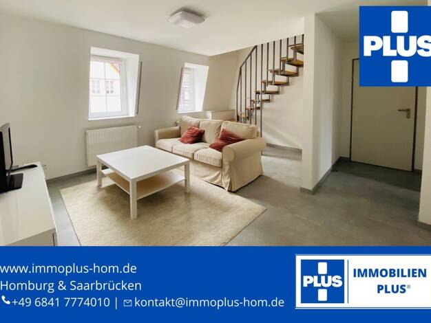 Maisonette zur Miete 790 € 2 Zimmer 57 m² 3. Geschoss frei ab 01.09.2026 Homburg Homburg 66424