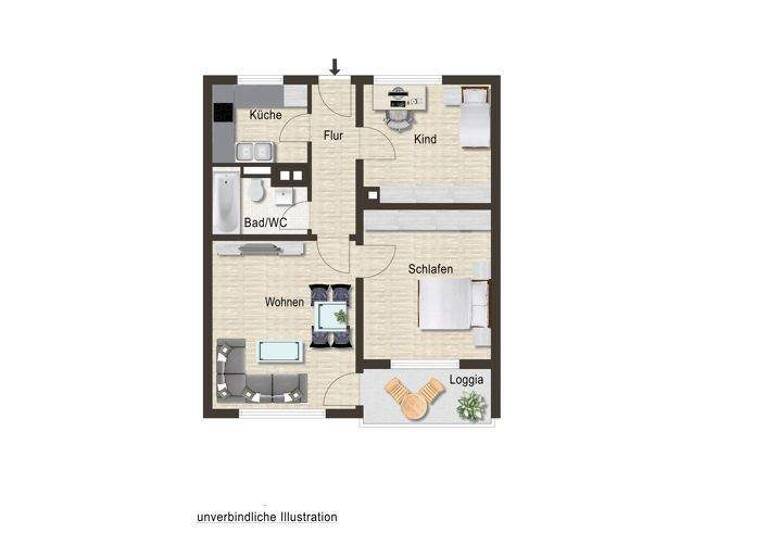 Wohnung zum Kauf 219.000 € 3 Zimmer 59 m² 4. Geschoss Oberesslingen Esslingen am Neckar / Oberesslingen 73730