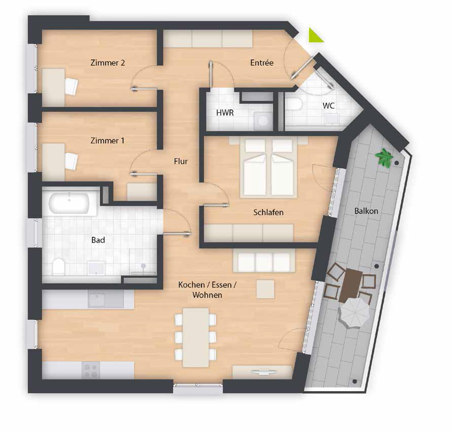 Wohnung zur Miete 1.800 € 4 Zimmer 111,6 m²<br/>Wohnfläche 1.<br/>Geschoss Georg-Stefan-Str. 53 Katzwang / Reichelsdorf Ost / Reichelsdorfer Kelle Nürnberg 90453