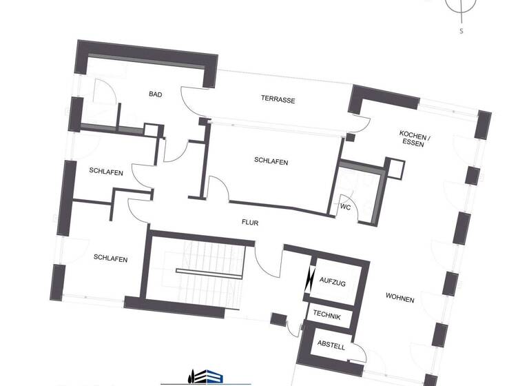 Penthouse zum Kauf - Erstbezug provisionsfrei 990.000 € 4 Zimmer 136,2 m² 3. Geschoss Denzlingen 79211