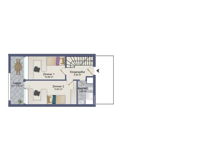 Wohnung zum Kauf 530.000 € 5 Zimmer 125 m² 5. Geschoss Rüppurr Karlsruhe / Rüppurr 76199