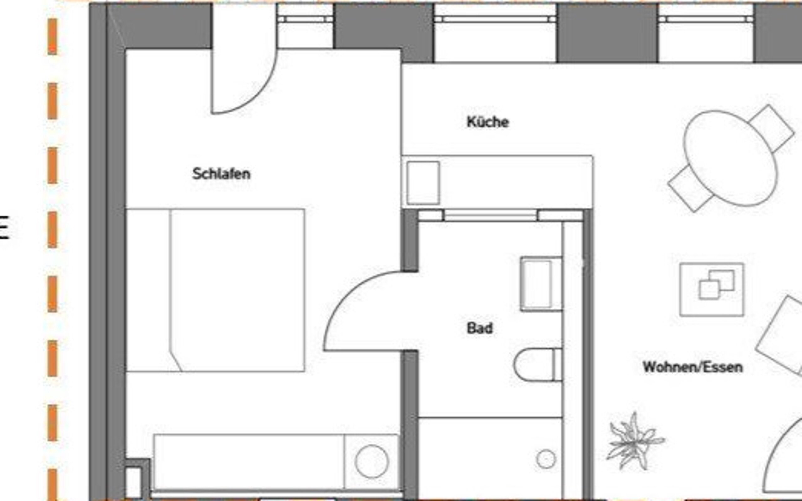 Wohnung zur Miete Wohnen auf Zeit 1.080 € 2 Zimmer 39 m²<br/>Wohnfläche 28.02.2025<br/>Verfügbarkeit Ellerkirchstrasse 0 Eller Düsseldorf 40229