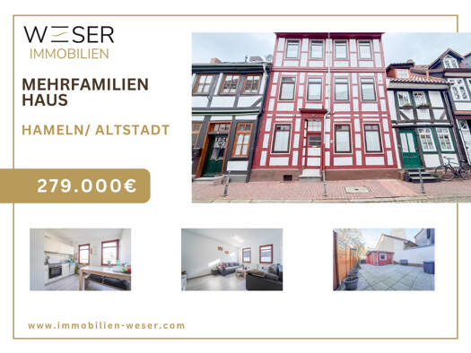 Mehrfamilienhaus zum Kauf 279.000 € 9 Zimmer 174 m² 139 m² Grundstück Innenstadt Hameln 31785