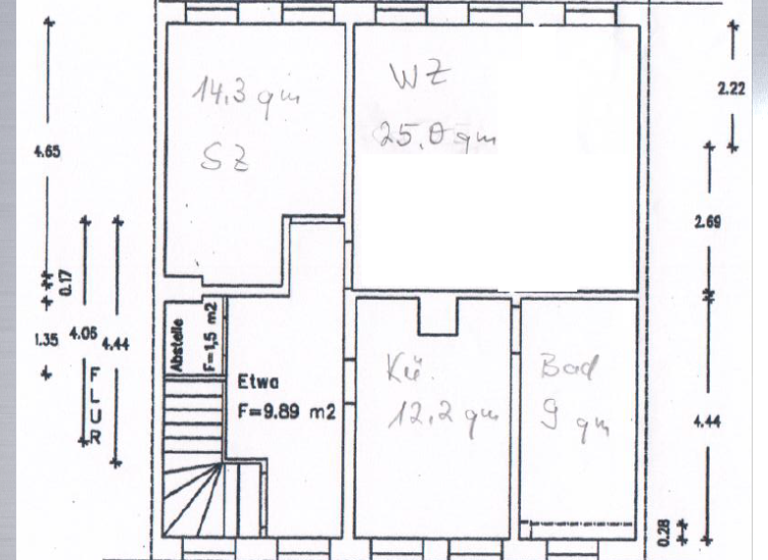 Wohnung zur Miete 430 € 2 Zimmer 70,4 m² 2. Geschoss frei ab sofort Mittweida 09648