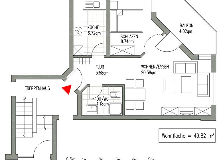 Wohnung zur Miete 740 € 2 Zimmer 49,8 m² frei ab 01.07.2026 Am Krähenfeld 8 Markkleeberg 04416