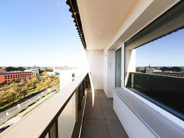 Wohnung zur Miete - Erstbezug 957 € 2,5 Zimmer 69,2 m² 7. Geschoss frei ab 01.01.2026 Grunaer Straße 5 Pirnaische Vorstadt Dresden-Pirnaische Vorstadt 01069