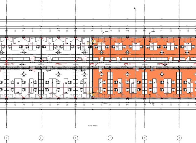 Bürokomplex zur Miete provisionsfrei 7,99 € 9 Zimmer 294,3 m² Bürofläche teilbar von 17,7 m² bis 47 m² Siemensstr. 42 Westerbönen Bönen 59199