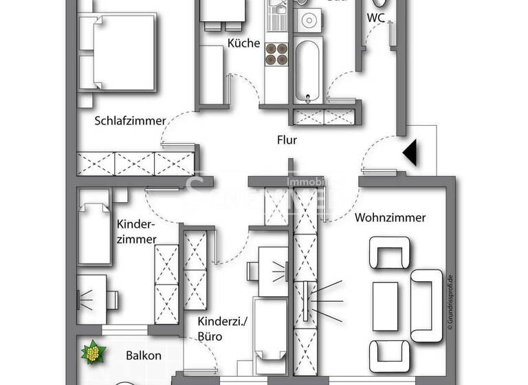 Wohnung zum Kauf 295.000 € 4 Zimmer 81 m² 3. Geschoss Waldkirch 79183
