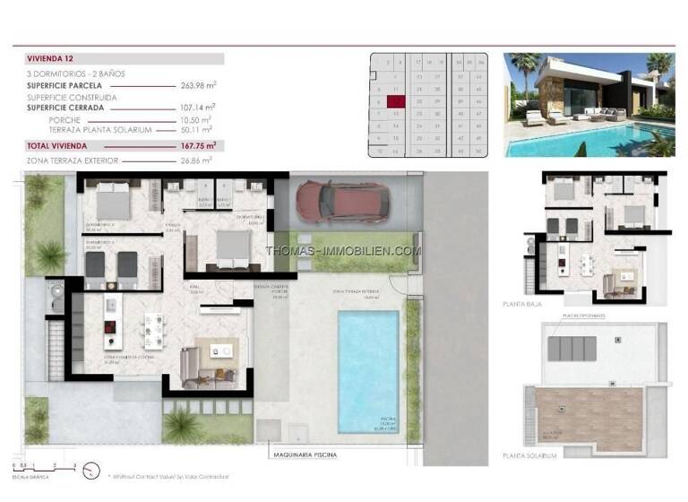 Villa zum Kauf 514.000 € 4 Zimmer 107 m² 263 m² Grundstück Ciudad Quesada 03170