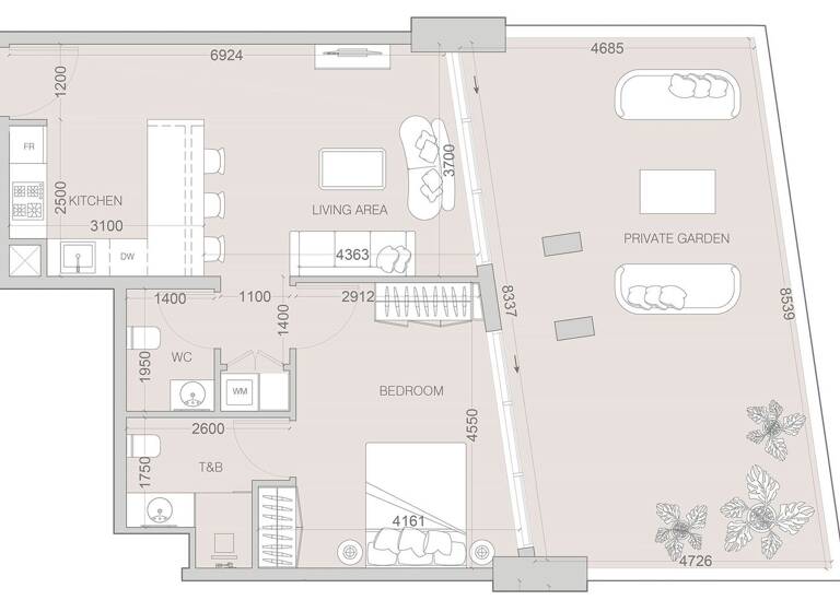 Wohnung zum Kauf provisionsfrei 353.276 € 2 Zimmer 99,1 m² Dubai 00000