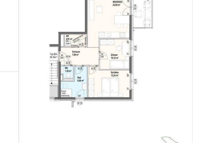 Wohnung zum Kauf - Erstbezug 404.500 € 3 Zimmer 66 m² 1. Geschoss Mieming 6414