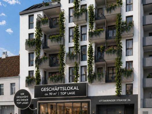 Ladenfläche zum Kauf - Erstbezug 357.600 € 81,2 m² Verkaufsfläche Ottakringer Straße 26 Hernals 1170