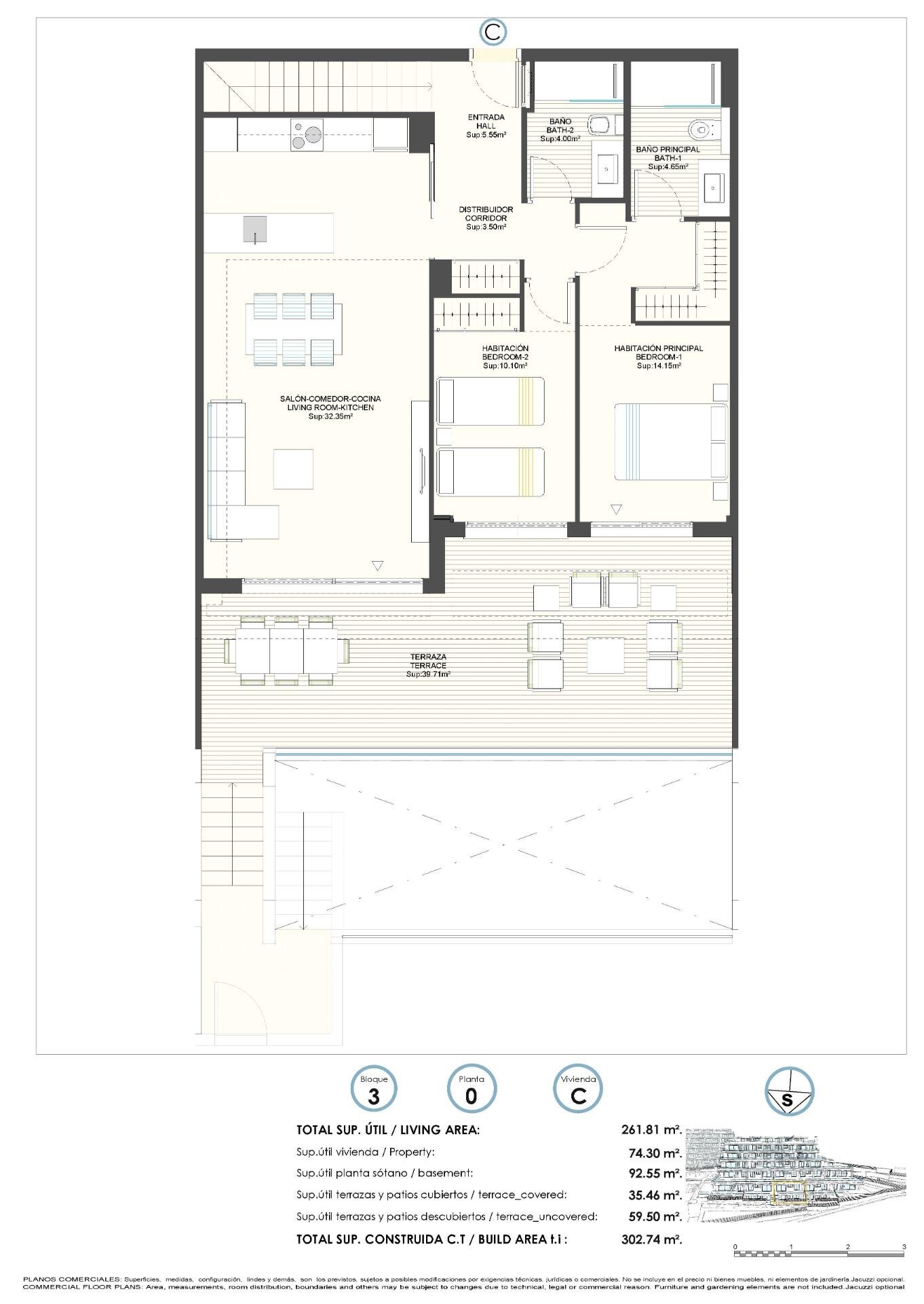 Wohnung zum Kauf provisionsfrei 420.000 € 3 Zimmer 302 m²<br/>Wohnfläche FINESTRAT