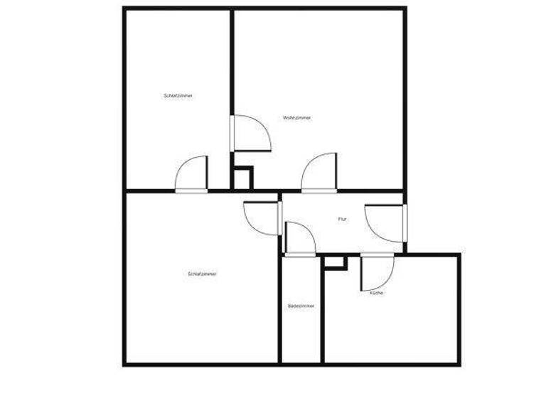 Wohnung zur Miete 508 € 4,5 Zimmer 61,2 m² frei ab 27.06.2026 Erlenstr. 29 Oberndorf 78727