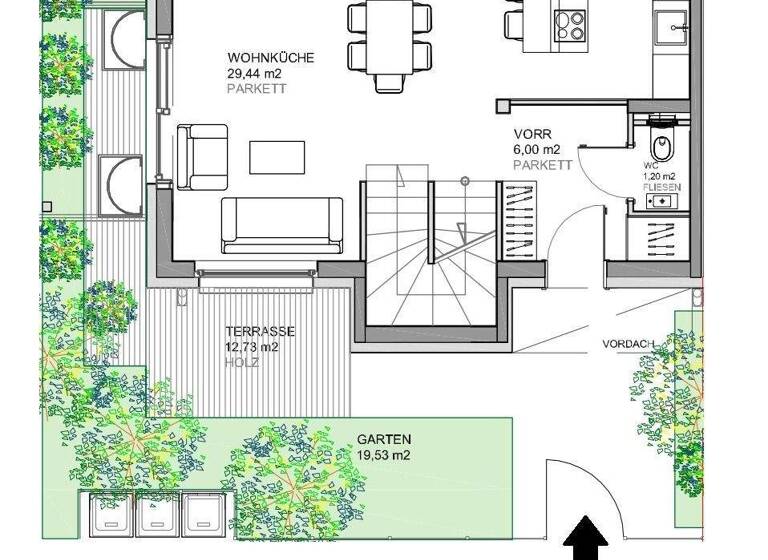 Reihenmittelhaus zum Kauf 599.000 € 6 Zimmer 150 m² Orchideenweg 47 Wien 1220