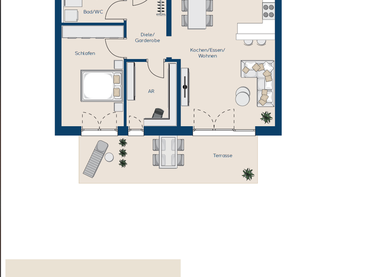 Wohnung zum Kauf - Erstbezug provisionsfrei 299.500 € 2,5 Zimmer 73,5 m² EG frei ab sofort Lerchenstrasse 7 Lottstetten 79807