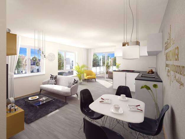 Wohnung zum Kauf provisionsfrei 272.500 € 2 Zimmer 59,2 m² 1. Geschoss Bachstraße     WE 4 Obersontheim Obersontheim 74423
