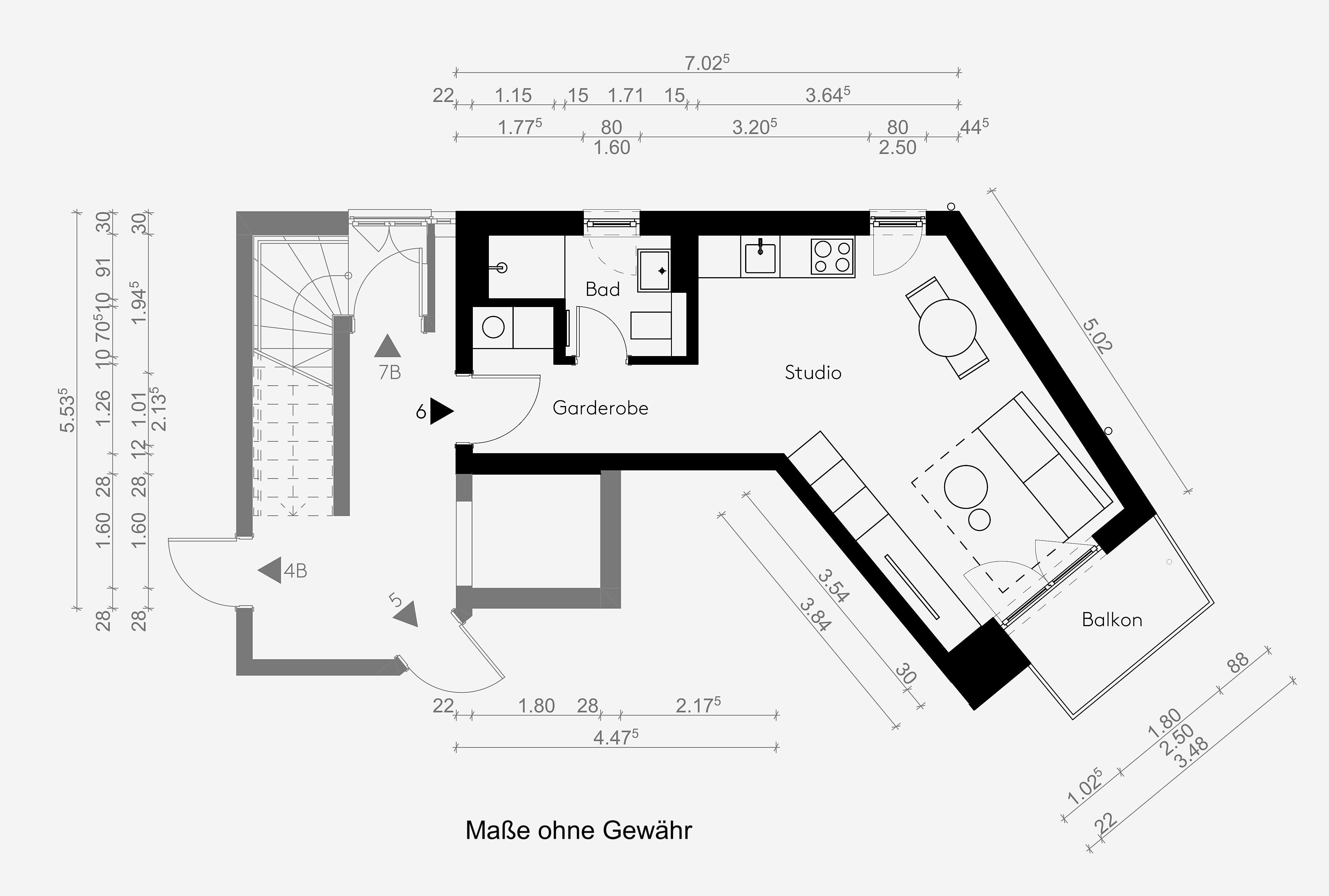 Studio zur Miete 1.290 € 1 Zimmer 32,2 m²<br/>Wohnfläche 1.<br/>Geschoss ab sofort<br/>Verfügbarkeit Badenburgstraße 4 e Obermenzing München 81247