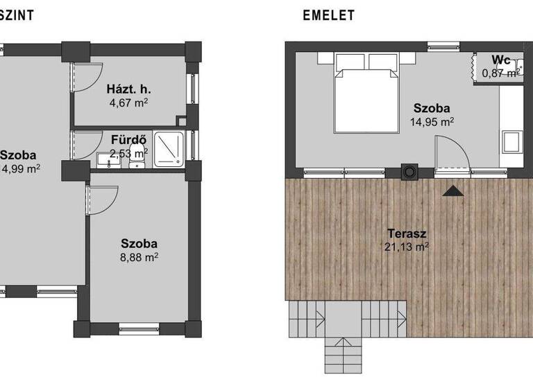 Haus zum Kauf 65.900 € 3 Zimmer 57 m² 527 m² Grundstück frei ab sofort Gyor 9000