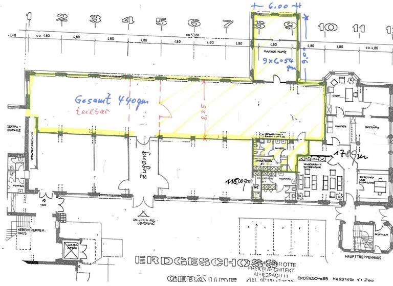 Atelier zur Miete provisionsfrei 2.420 € 3 Zimmer 20 m² Bürofläche Spremberger Vorstadt Cottbus 03050