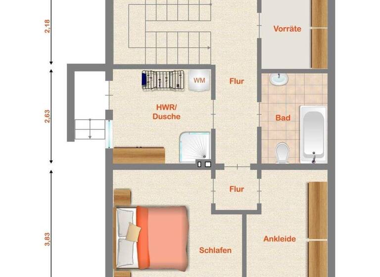 Doppelhaushälfte zum Kauf 185.000 € 3 Zimmer 100 m² 970 m² Grundstück Feldkirchen Neuwied / Feldkirchen 56567