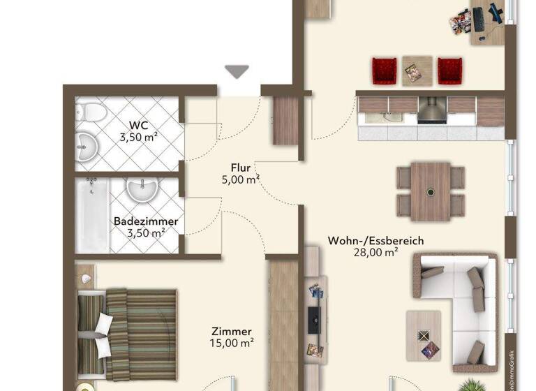 Wohnung zum Kauf 595.000 € 3 Zimmer 73 m² frei ab 01.04.2026 Velden 9220