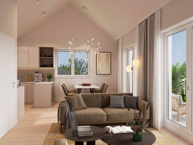 Penthouse zum Kauf - Erstbezug provisionsfrei 899.000 € 3 Zimmer 82,8 m² 2. Geschoss Ramersdorf-Perlach München 81671