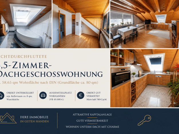 Wohnung zum Kauf 225.000 € 3,5 Zimmer 58,7 m² 3. Geschoss Breuningsweiler Winnenden 71364