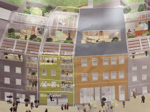 Maisonette zur Miete 1.500 € 5 Zimmer 185 m² Geschoss 1/3 frei ab sofort Steinweg 10 Innenstadt Gera 07545