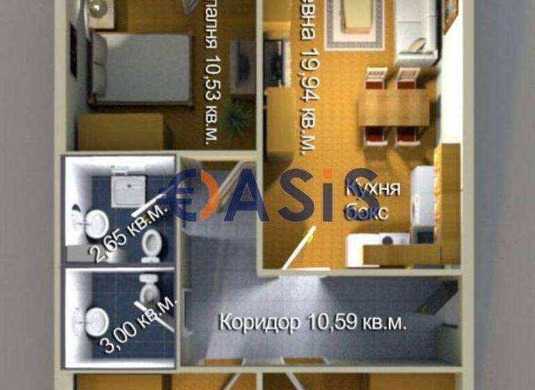 Studio zum Kauf provisionsfrei 108.810 € 4 Zimmer 120 m² 2. Geschoss bulevard "Zahari Stoianov" 356 Bourgas 8011