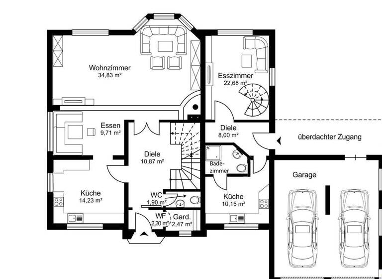 Mehrfamilienhaus zum Kauf 1.725.000 € 7 Zimmer 225 m² 1.900 m² Grundstück Adnet 5421