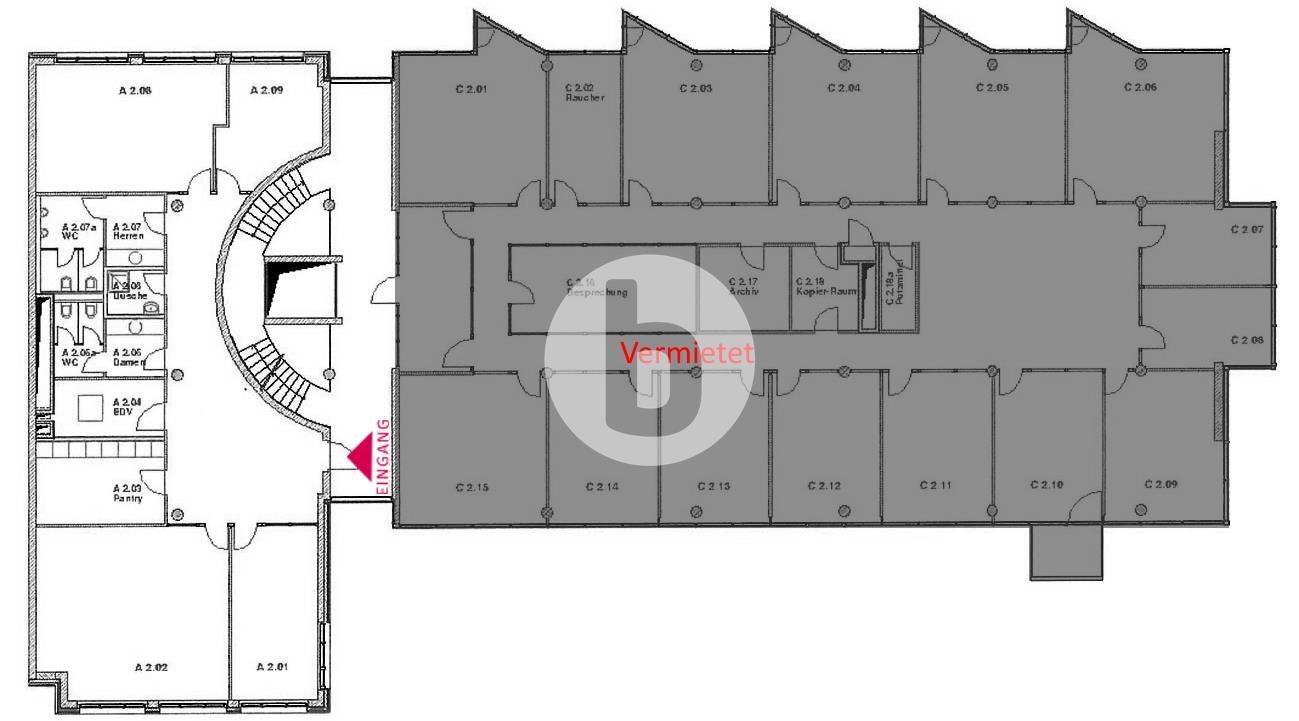 Bürofläche zur Miete 19,50 € 238 m²<br/>Bürofläche Winterhude Hamburg 22303