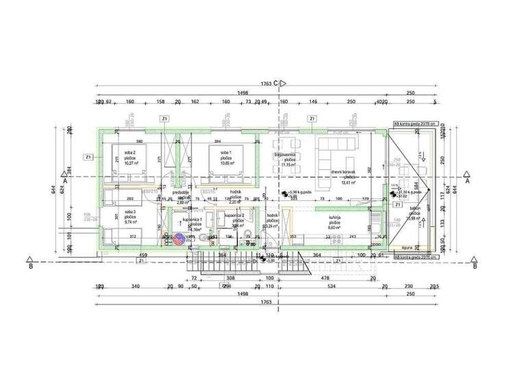 Wohnung zum Kauf 450.000 € 3 Zimmer 80 m² Okrug