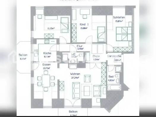Wohnung zur Miete Tauschwohnung 2.220 € 5 Zimmer 120 m² 3. Geschoss Bogenhausen München 81927