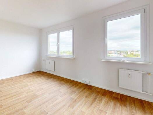 Wohnung zur Miete - Erstbezug 318 € 3 Zimmer 55,3 m² 9. Geschoss Grenobler Straße 10 Südstadt Halle 06130