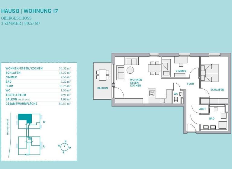 Wohnung zum Kauf 534.750 € 3 Zimmer 80,6 m²<br/>Wohnfläche 1.<br/>Geschoss Oberried Oberried 79254