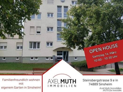 Wohnung zum Kauf 298.500 € 4,5 Zimmer 97 m² EG Steinsbergstrasse 9 e Sinsheim 74889