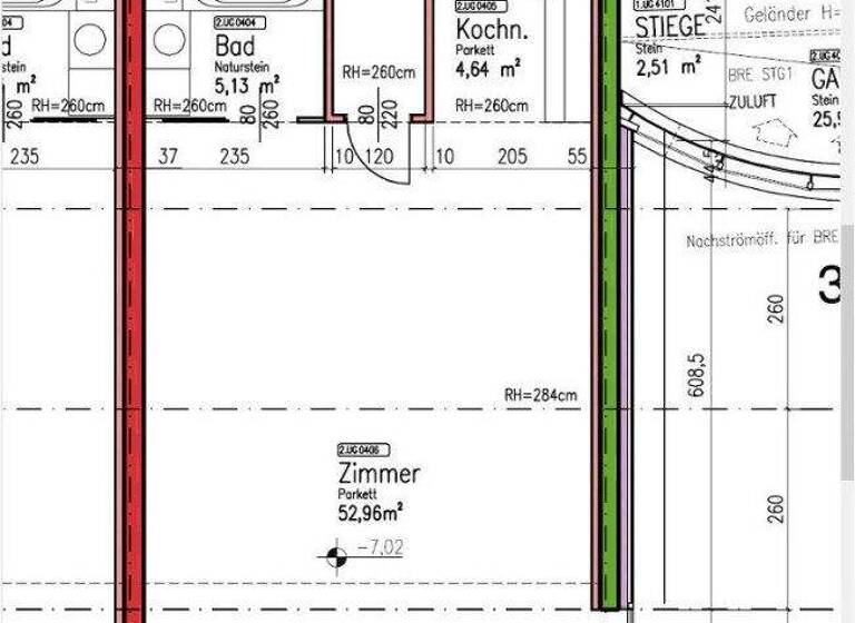 Wohnung zur Miete 1.110 € 1 Zimmer 83,3 m² 2. Geschoss Wien 1190