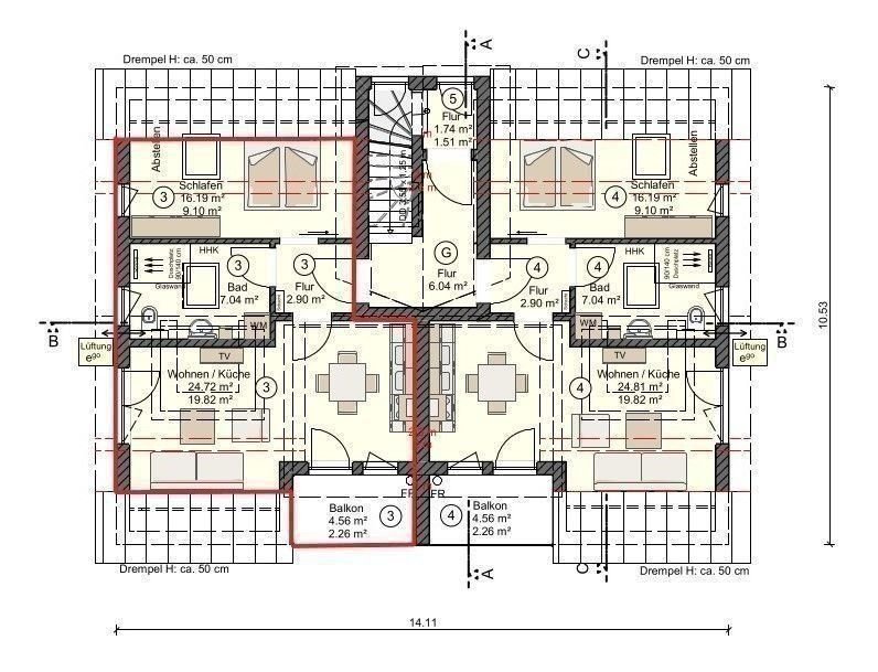 Wohnung zum Kauf provisionsfrei 334.198 € 2 Zimmer 41,1 m²<br/>Wohnfläche 1.<br/>Geschoss Zingst Zingst 18374