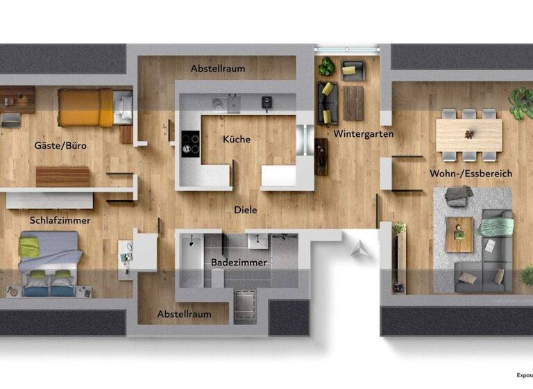 Wohnung zum Kauf 319.000 € 3 Zimmer 81 m² 2. Geschoss Thalfingen Elchingen / Thalfingen 89275