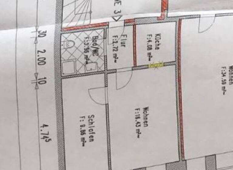 Wohnung zur Miete 330 € 2 Zimmer 38 m²<br/>Wohnfläche 1.<br/>Geschoss Meißen Meißen 01662