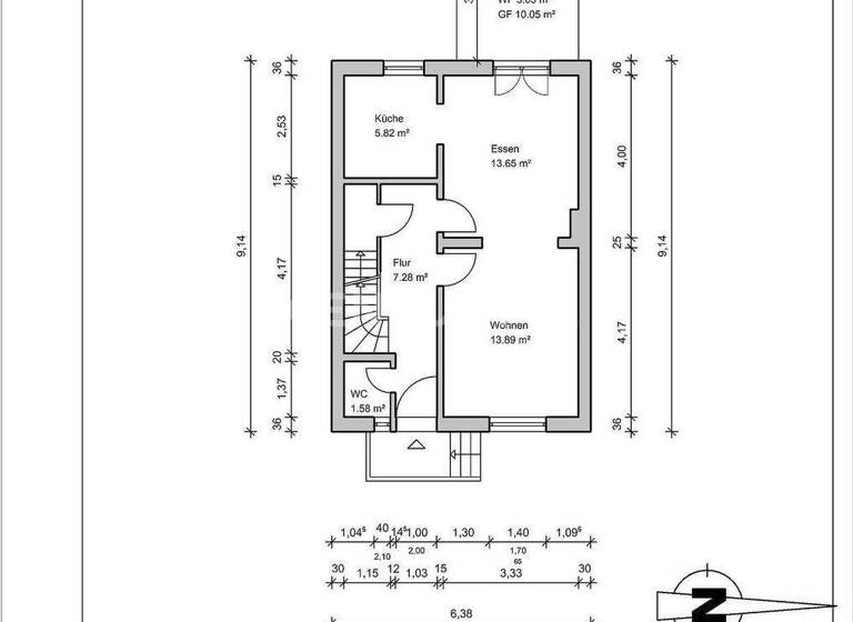 Reihenmittelhaus zum Kauf 119.900 € 6 Zimmer 124 m² 206 m² Grundstück Barenburg Emden 26721
