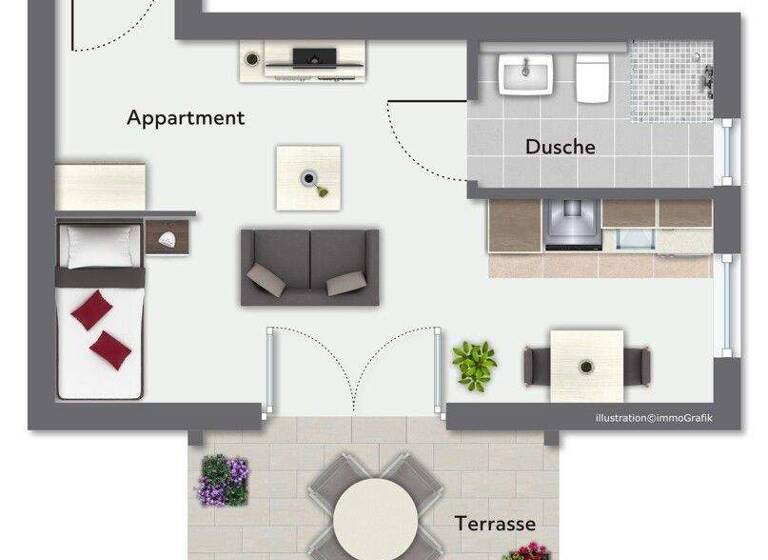 Studio zum Kauf - Erstbezug 229.900 € 1 Zimmer 30 m² EG frei ab 01.11.2026 Geigenbauerstraße 24 - 26 Füssen 87629