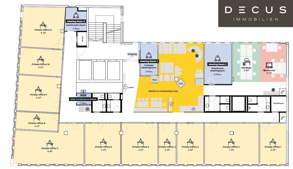 Coworking Space zur Miete ab 13 m²<br/>Teilbarkeit Wien 1120