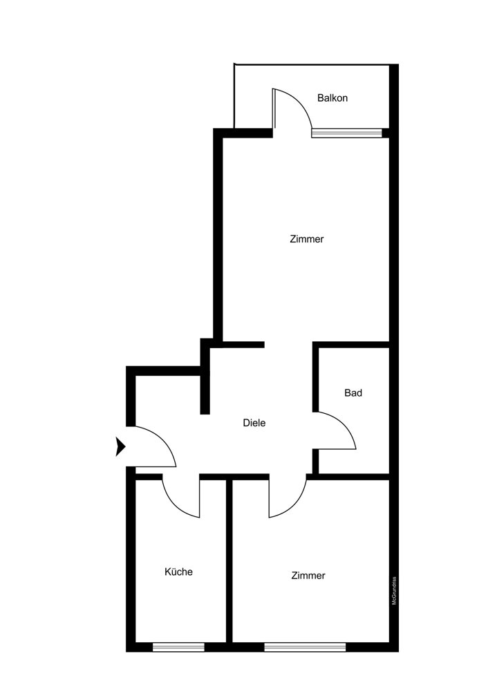 Wohnung zum Kauf 175.000 € 2 Zimmer 56 m²<br/>Wohnfläche 3.<br/>Geschoss Lurup Hamburg 22549