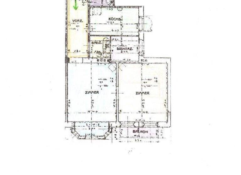 Wohnung zur Miete 1.290 € 2 Zimmer 78 m² 1. Geschoss Wien 1130