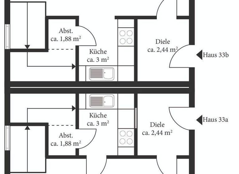 Reihenmittelhaus zum Kauf 897.000 € 4,5 Zimmer 90 m² 116 m² Grundstück Winterhude Hamburg 22299